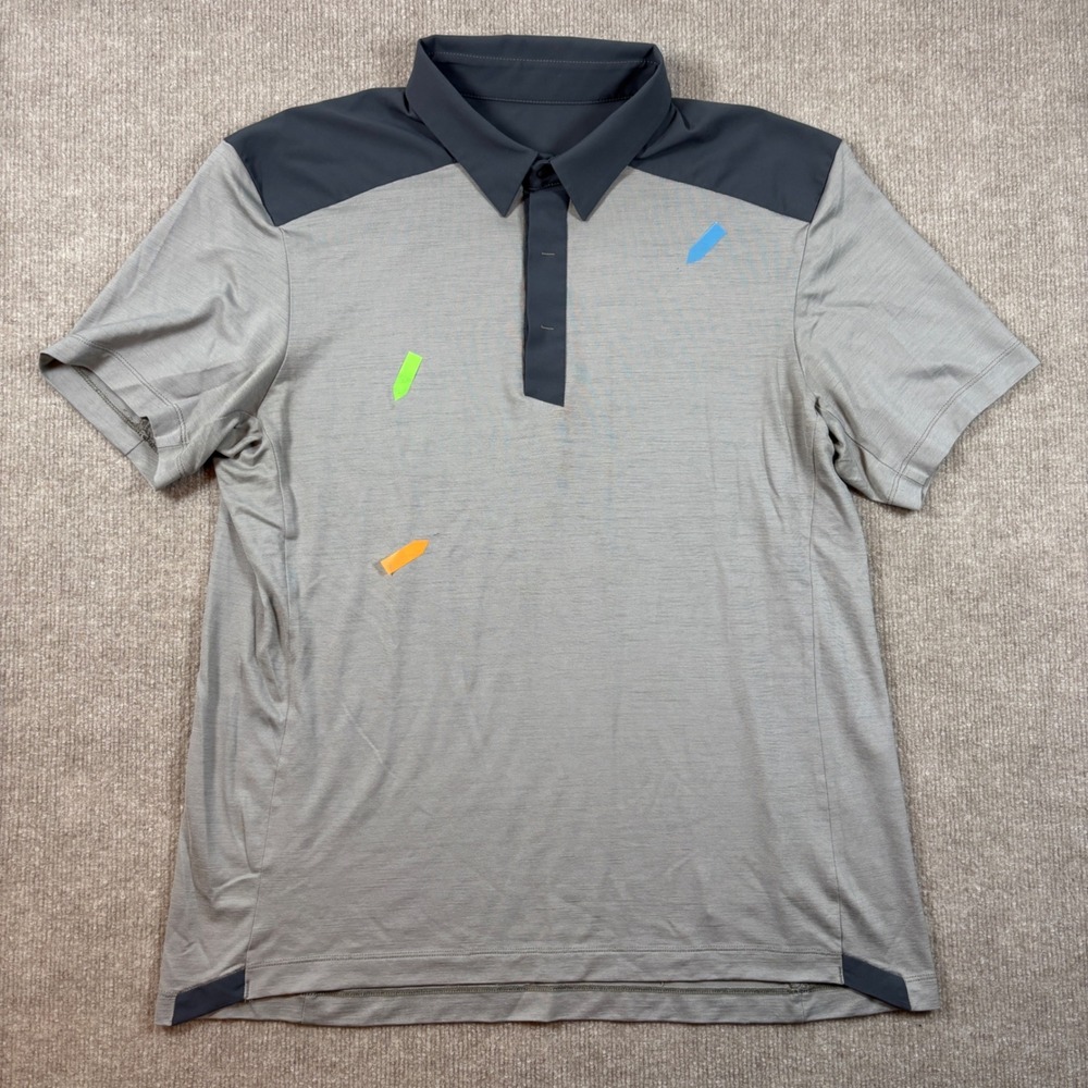 Arcteryx Gray Wool Blend Performance Polo Men's Size XL